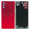 Задняя крышка для Samsung Note 10/ SM-N970 (со стеклом камеры) (LOGO) (красный)