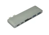 Адаптер сдвоенный Type C на USB 3.0*2 + Type C* 2 + SD/TF для MacBook
