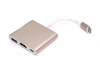 Адаптер Type-C на USB, HDMI 4K Type-С для MacBook (золотой)