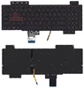 Клавиатура для Asus Gaming FX504 черная с красной подсветкой