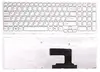 Клавиатура для Sony Vaio VPCEL VPC-EL белая с белой рамкой