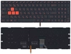 Клавиатура для Asus GL702 черная с красной подсветкой