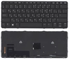 Клавиатура для HP EliteBook 720 G1 820 G1 черная с черной рамкой, указателем и подсветкой