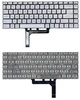 Клавиатура для MSI GF63 GF63 8RC GF63 8RD серебристая с подсветкой