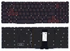 Клавиатура для ноутбука Acer Nitro 5 AN515-54 черная с красной подсветкой (стрелки в рамке)