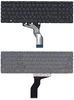 Клавиатура для HP Pavilion 15-AB104UR черная с белой подсветкой