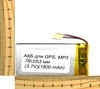 АКБ универсальная на проводах 78/ 33/ 3 мм (3.7V, 1800 mAh)