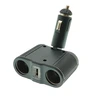 Разветвитель розетки автоприкуривателя OLESSON 1646 (2 гнезда, 1 USB, 100W) черный