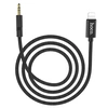 Кабель AUX джек 3,5 вход - Lightning выход HOCO UPA13 Sound source series Apple, черный