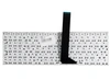 Клавиатура для ноутбука Asus X550 черная (длинный шлейф, без креплений, контакты с обратной стороны)