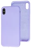 Чехол силиконовый гладкий Soft Touch iPhone X/ XS, лавандовый №5