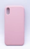 Чехол силиконовый гладкий Soft Touch iPhone X/ XS, розовый песок №19