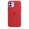 Чехол силиконовый MagSafe Soft Touch с анимацией iPhone 12/ 12 Pro, красный