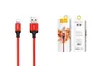 USB кабель Lightning HOCO X14 Times speed (200см. 1.7A), красно-черный