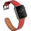 Ремешок кожаный для Apple Watch 38/ 40 мм, красный