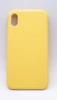 Чехол силиконовый гладкий Soft Touch iPhone XR, желтый №4,40