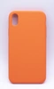 Чехол силиконовый гладкий Soft Touch iPhone XR, кораллово-оранжевый №42