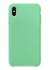 Чехол силиконовый гладкий Soft Touch iPhone XS Max, светло-зеленый №50