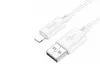 USB кабель Lightning HOCO X88 Gratified (100см. 2.4A), белый
