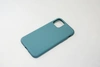 Чехол силиконовый матовый iPhone 11 Pro, сине-серый