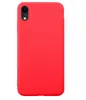Чехол силиконовый матовый iPhone X, красный