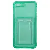 Чехол силиконовый с кармашком iPhone 7 Plus/ 8 Plus прозрачный, мятный