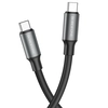 USB-C кабель BOROFONE BX82 Silicone Type-С to Type-С PD60W (100см), черный