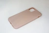 Чехол силиконовый матовый iPhone 11, бледно-розовый