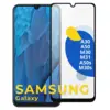 Защитное стекло Samsung A20/ A30/ A40S/ A50/ M21/ M31/ A32 4G 18D, черное (тех упаковка)