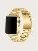 Металлический браслет для Apple Watch 42/ 44 мм, золотистый