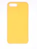 Чехол силиконовый гладкий Soft Touch iPhone 7 Plus/ 8 Plus, желтый (без логотипа)