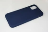 Чехол силиконовый матовый iPhone 11, синий