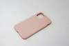 Чехол силиконовый матовый iPhone 11 Pro, бледно-розовый