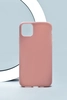 Чехол силиконовый матовый iPhone 11 Pro Max, бледно-розовый