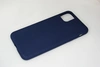 Чехол силиконовый матовый iPhone 11 Pro Max, синий