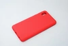 Чехол силиконовый матовый Samsung A01 Core (SM-A013), красный