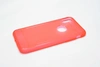 Чехол силиконовый плотный прозрачный iPhone X, красный