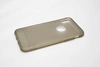Чехол силиконовый плотный прозрачный iPhone X, черный