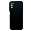 Чехол силиконовый матовый Samsung A03S, черный