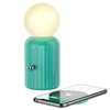 Беспроводное зарядное устройство HOCO H8 Jewel + настольная ночная лампа, 7 цветов, зеленый