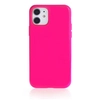 Чехол силиконовый гладкий Soft Touch iPhone 11, ярко-розовый №62 (закрытый низ)