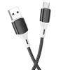 USB кабель micro USB BOROFONE BX79 silicone charging (100см. 2,4A), черный