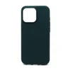 Чехол силиконовый гладкий Soft Touch iPhone 11, темно-зеленый