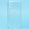 Чехол силиконовый с визитницей iPhone 11 прозрачный