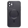Чехол силиконовый матовый MagSafe iPhone 11, черный
