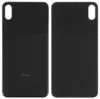 Задняя крышка iPhone XS Max стеклянная, легкая установка, черная (CE)