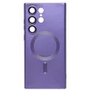 Чехол силиконовый MagSafe Matte Samsung S23 Ultra, фиолетовый