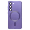 Чехол силиконовый MagSafe Matte Samsung S23, фиолетовый