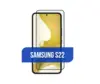 Защитное стекло Samsung S22/ S23 SM-S901/ S911 полное покрытие, черное (тех упак)