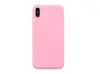 Чехол силиконовый матовый iPhone XS Max, розовый